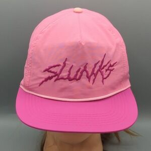 Slunks Hat One Size Pink Nylon Rope Volleyball Swimwear Snapback Cap